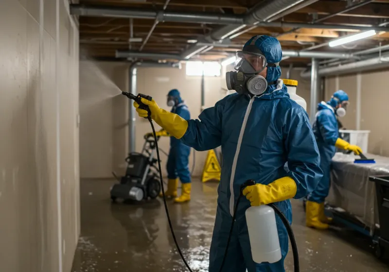 Basement Sanitization and Antimicrobial Treatment process in Cusseta, GA